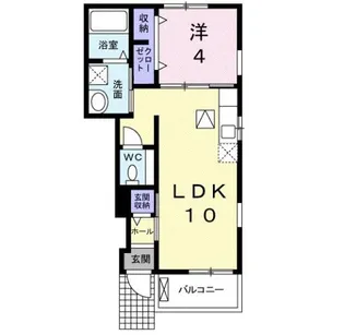 神奈川県小田原市久野【アパート】の間取り