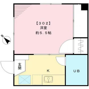 ハイツ竹井【3階】の間取り