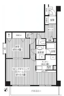 メゾン芝浦【4階】の間取り