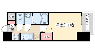 プレサンス新大阪ストリーム【3階】の間取り