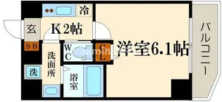 グランパシフィック今宮【5階】の間取り