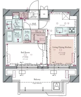 コンシェリア大森山王 CROSSIA【9階】の間取り
