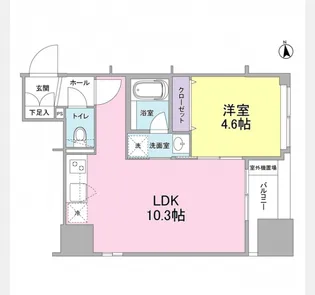 リバーレ東新宿【3階】の間取り