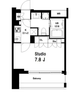 東京都目黒区東山1【マンション】の間取り
