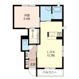 エスポワールおおたかA【1階】の間取り