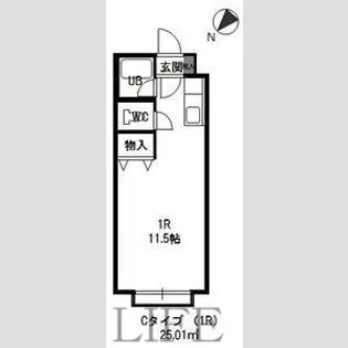 ル・ノール白石駅前I【1階】の間取り