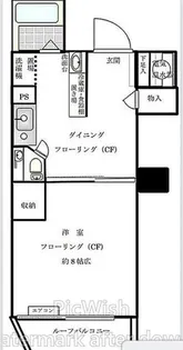 東京都新宿区西新宿4【マンション】の間取り