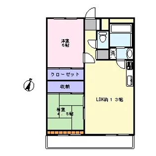 フラット田園調布【4階】の間取り