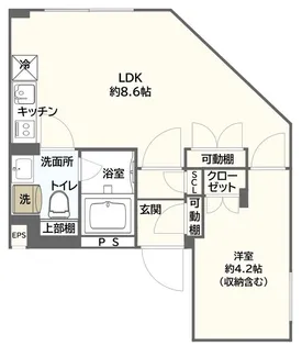 Ludens王子【5階】の間取り