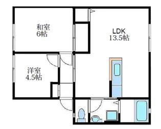 サンヴィレッジ新湯野 A棟【1階】の間取り