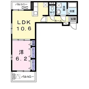 メゾンコリーヌ 4【2階】の間取り