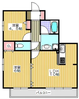 コンフォールエスティオ【2階】の間取り