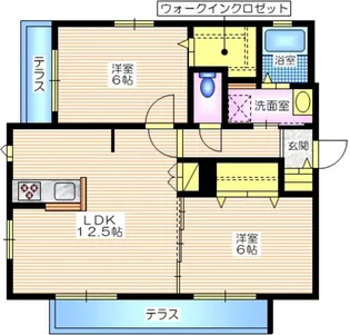 ソシア本牧【1階】の間取り