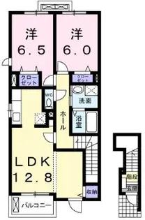 ドライアド A棟【2階】の間取り