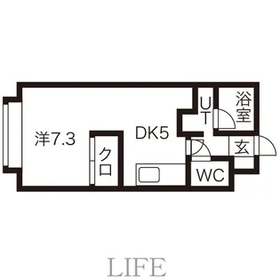 レステ月寒【3階】の間取り