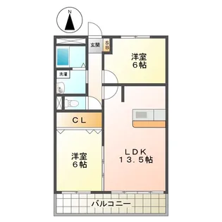 グリーンハイツ2【3階】の間取り