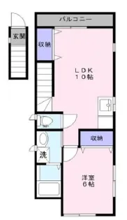 パークス三和【2階】の間取り