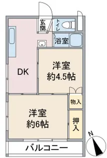 オリトハイツ【2階】の間取り