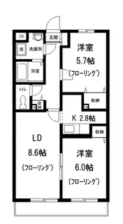 東京都練馬区石神井台2【マンション】の間取り