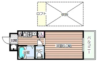 エステムコート大阪・中之島南【8階】の間取り