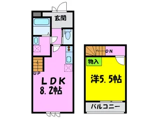 スリーハーブズ狭山1番館の間取り