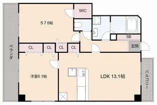 ディアコート【1階】の間取り