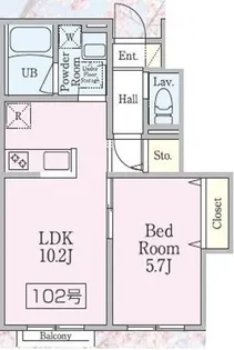 La Luce(ラ・ルーチェ)【1階】の間取り