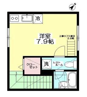 ネイビーハウス【2階】の間取り