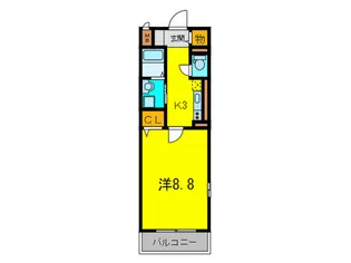 カザ・カンフォ-ラ【2階】の間取り