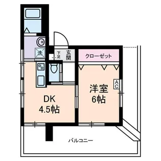 東京都中野区弥生町3【アパート】の間取り