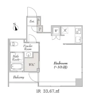BLUROCK銀座イースト【11階】の間取り