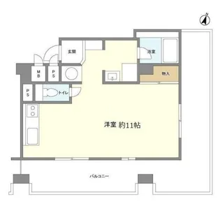バロール代々木【9階】の間取り