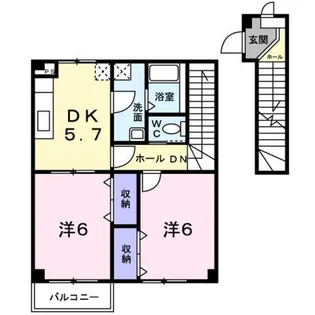 エクセトールK【2階】の間取り