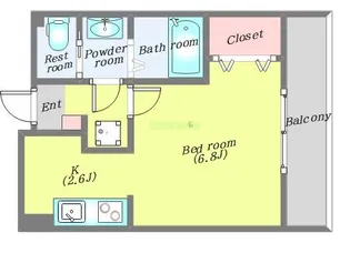 HF仙台レジデンスEAST【8階】の間取り
