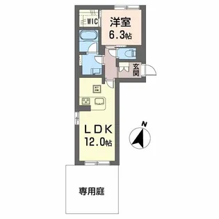 Azure東雲【1階】の間取り