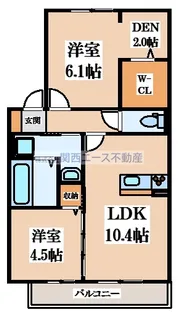 グランドゥール畷【1階】の間取り