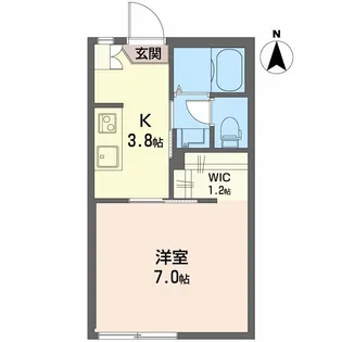ファミリー富士B【1階】の間取り