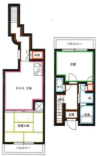 三鷹ハイデンス【5階】の間取り