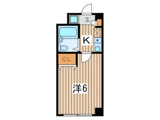 カムフォート新宿【4階】の間取り