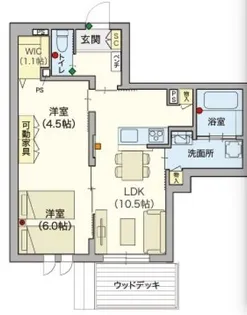 【シニア限定】Gloire【1階】の間取り