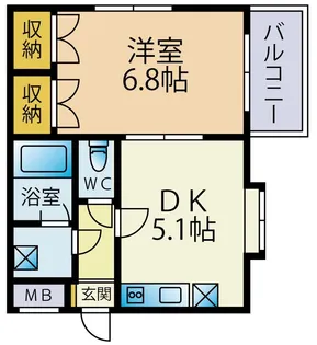 メゾンプルニエ【3階】の間取り