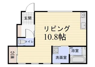 EN CACHETTE A棟【1階】の間取り