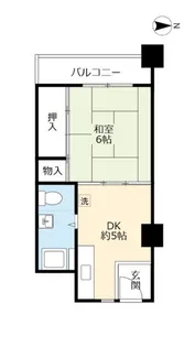 UR新豊里【4階】の間取り