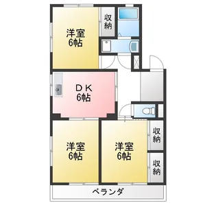 サンライト東刈谷【3階】の間取り