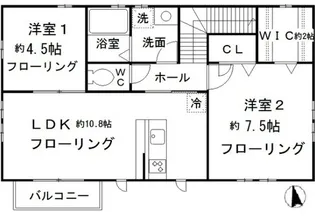 シャルル【2階】の間取り