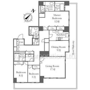 レイトンハウス横浜【5階】の間取り