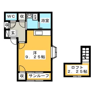 メゾンシャルマン【2階】の間取り