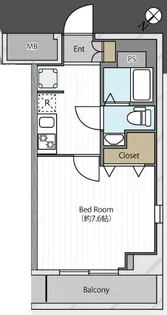 LEXE AZEST赤羽【6階】の間取り