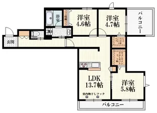 ミルクリスタル杉並【3階】の間取り