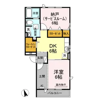 Ellis B棟【1階】の間取り